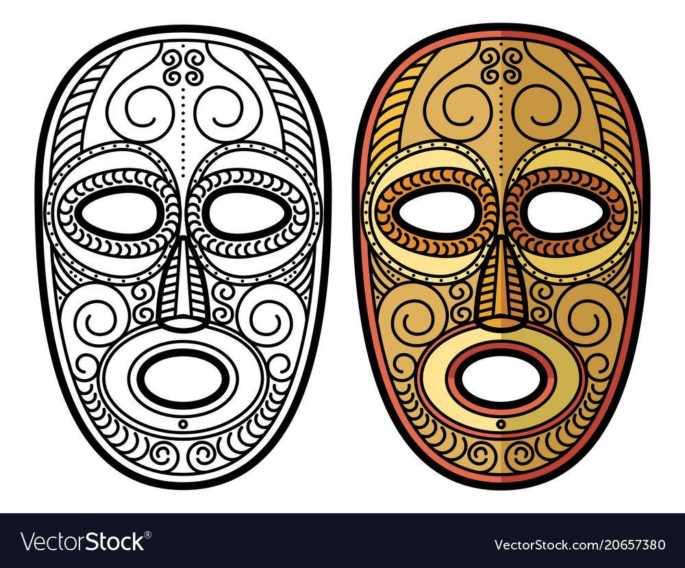 Aztec Tribe Mask